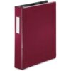 Burgundy Business Source 1.5" D-Ring Binder