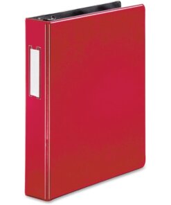 Red Business Source 1.5" D-Ring Binder