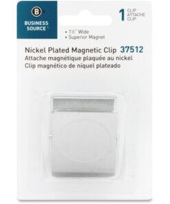 Business Source Nickel Plated Magnetic Clips