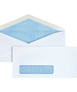 Business Source No. 10 Tinted Diagonal Seam Window Envelopes