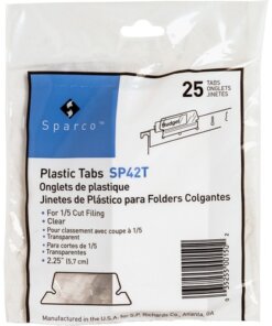 Business Source Plastic Clear Tabs