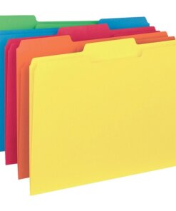 Business Source 1/3 Tab Cut Letter Recycled Top Tab File Folder
