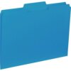 Blue Business Source 1/3 Tab Cut Letter Recycled Top Tab File Folder