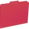 Red Business Source 1/3 Tab Cut Letter Recycled Top Tab File Folder