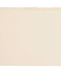 Business Source 1/5 Tab Cut Letter Recycled Top Tab File Folder