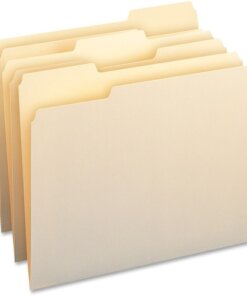 Business Source WaterShed 1/3 Tab Cut Letter Recycled Top Tab File Folder