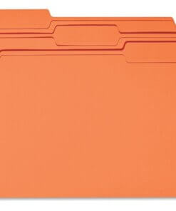 Orange Business Source 1/3 Tab Cut Recycled Top Tab File Folder