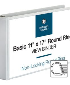 Business Source Tabloid-size Round Ring Reference Binder