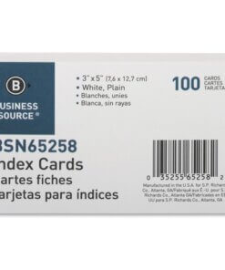 Business Source Plain Index Cards