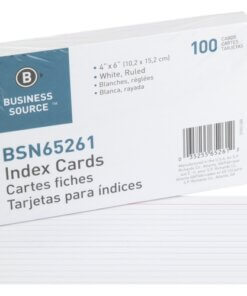 Business Source Ruled Index Cards