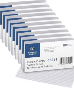 Business Source Ruled Index Cards