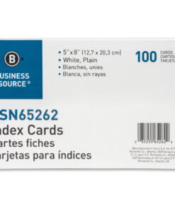 Business Source Plain Index Cards