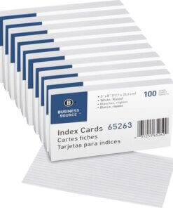 Business Source Ruled Index Cards