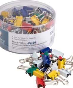 Business Source Colored Fold-back Binder Clips