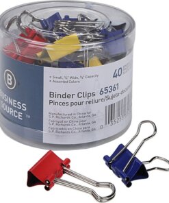 Business Source Colored Fold-back Binder Clips