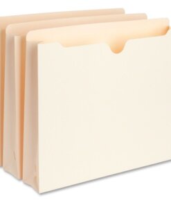 Business Source Straight Tab Cut Letter Recycled File Pocket