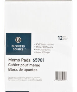 Business Source Plain Memo Pads