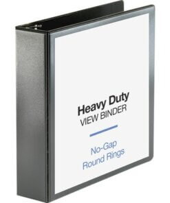 Black Business Source Locking D-Ring View Binder