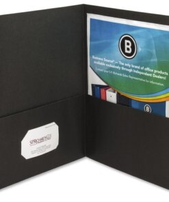 Black Business Source Letter Recycled Pocket Folder