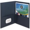 Dark Blue Business Source Letter Recycled Pocket Folder