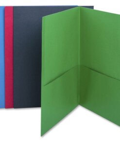 Assorted Business Source Letter Recycled Pocket Folder