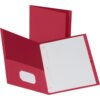 Red Business Source Letter Recycled Pocket Folder