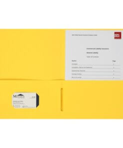 Yellow Business Source Letter Portfolio