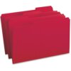 Red Business Source 1/3 Tab Cut Legal Recycled Top Tab File Folder