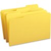 Yellow Business Source 1/3 Tab Cut Legal Recycled Top Tab File Folder