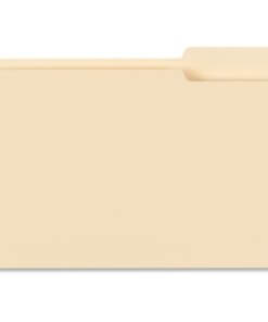 Business Source 1/3 Tab Cut Legal Recycled Top Tab File Folder