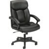 black leather office chair