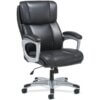 black leather chair