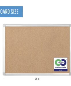 MasterVision Earth It! Aluminum Frame Cork Board
