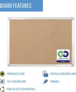 MasterVision Aluminum Frame Recycled Cork Boards