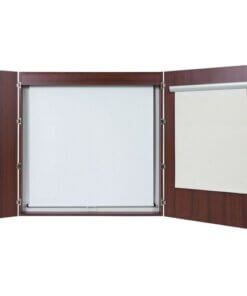 MasterVision 2-door Cherry Conference Cabinet
