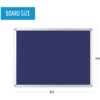 Blue MasterVision Ayda Fabric 24"W Bulletin Board