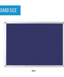 Blue MasterVision Ayda Fabric 24"W Bulletin Board