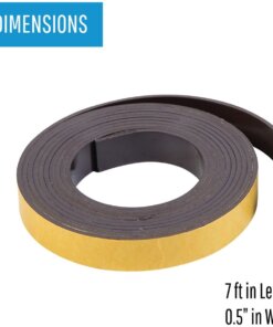 MasterVision 1/2"x7' Adhesive Magnetic Roll Tape