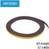 MasterVision 1/2" Adhesive Magnetic Roll Tape