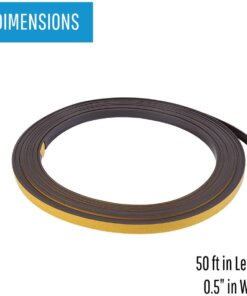 MasterVision 1/2" Adhesive Magnetic Roll Tape