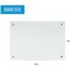 Bi-silque Magnetic Glass Dry Erase Board