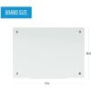 Bi-silque Magnetic Glass Dry Erase Board