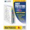 C-Line Heavyweight Poly Sheet Protectors with Index Tabs