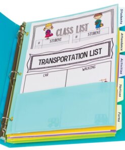 C-Line Bright Multi-pocket 5-tab Index Dividers