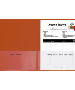 Orange C-Line Classroom Connector Letter Report Cover