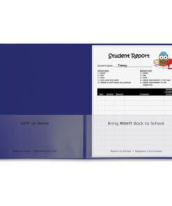 Purple C-Line Classroom Connector Letter Report Cover