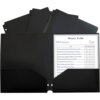 Black C-Line 2-pocket Heavyweight Poly Portfolio Pocket