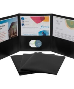 Black C-Line Letter Portfolio