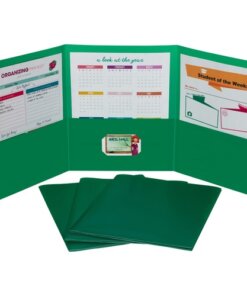 Green C-Line Letter Portfolio