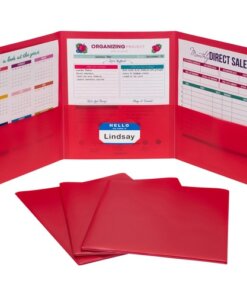 Red C-Line Letter Portfolio